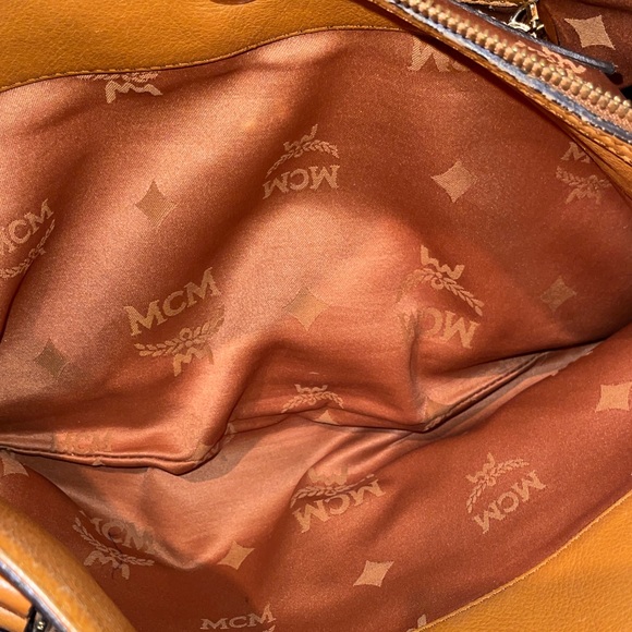 MCM Cognac Visetos Shoulder Bag - Picture 12 of 16